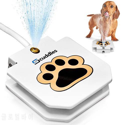 Automatic Dog Water Fountain Step On Toy Outdoor With Pets Security Without Electricity For Big Medium Small Dogs Drinking