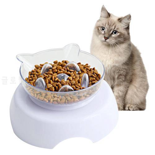 New Non-slip Cat Bowls Double Bowls With Raised Stand Pet Food And Water Bowls For Cats Dogs Feeders Cat Bowl Pet Supplies 2020
