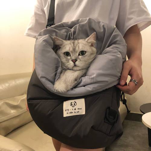 BBmf Winter Warm Cat Bag Outdoor Travel Backpack For Cat Breathable Portable Carrier Bag Cat Small Dog Shoulder Bag Pet Supplies
