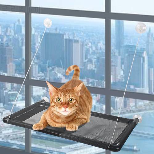 40Kg Pet Cat Hammock Cat Basking Window Mounted Seat Super Home Suction Cup Pet Hanging Bed Mat Lounge Cats Kittens Supplies