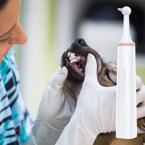 2020 Dog Tartar Cleaner Electric Professional Teeth Polisher Pet Calculus Plaque Stains Teeth Cleaner With 4 Brush Heads NEW