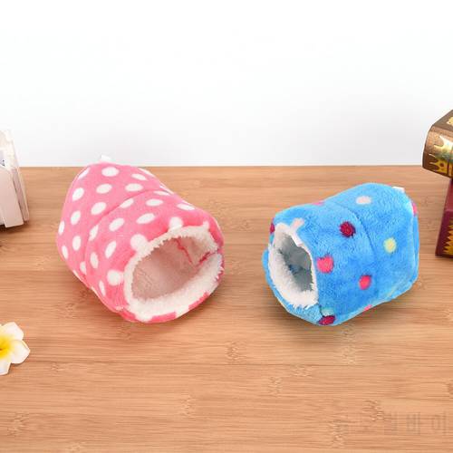 Lovely Soft Pet Winter Warm House Hamster Rabbit Guinea Pig House Hamster Rat Squirrel Cage Nest For Small Medium Pets S/M/L