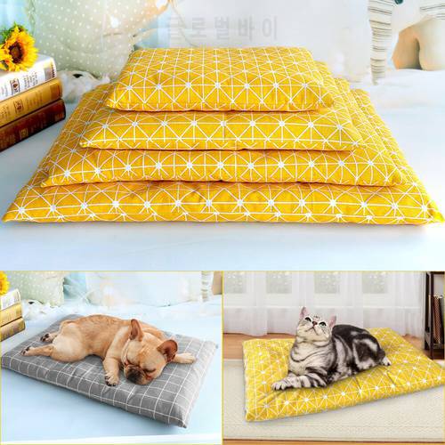 Soft Dog Bed Sleep Cushion For Small Medium Large Dogs Puppy Breathable Dog Pad Pet Mat Cover Cat Nest Sofa Blanket Pet Bed