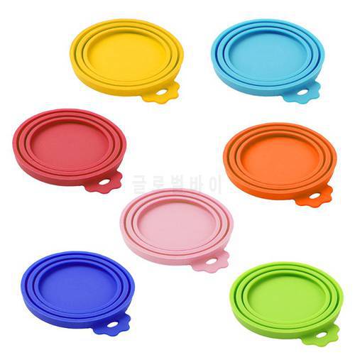 Portable Silicone Dog Canned Lid Pet Food Cover Storage Fresh-keeping Lids Dropship