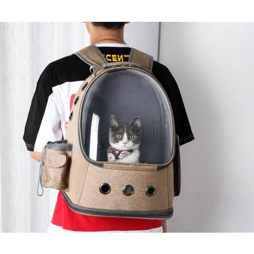 Cat Carrier Backpack Space Capsule Bubble Breathable Portable Pet Backpack Cat Small Dog Backpack Carrier for Travel and Hiking
