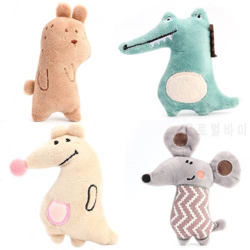 Funny Plush Cat Toys Traning Dog Toys Supplies Lovely Plush Animal Mint Kitten Teaser Playing Interactive Toy Pet Accessories