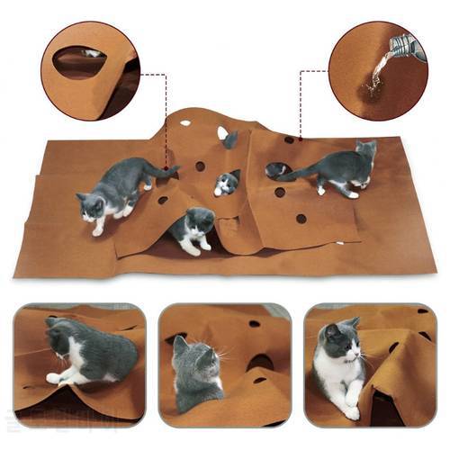 2022 New Playing Mat Training Pet Activity Play Mats Collapsible Pets Rug Scratch Resistant Toys Bite Pad