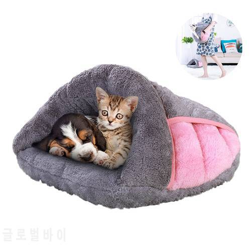 Cat Cave Bed, Fleece House Cat Sleeping Bag, Dog Bed Mat Kitten House Cushion Nest Pet Products for Puppy
