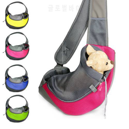 Pet Carrier Cat Puppy Small Animal Dog Carrier Sling Front Bags Breathable Mesh Travel Tote Shoulder Bag Pet Outdoor Backpack