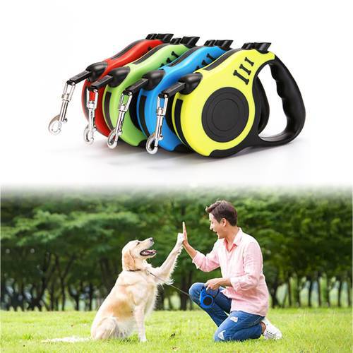 3/5M Durable Leash Automatic Retractable Leashes Nylon Cat Lead Extending Puppy Walk and Run Lead Roulette For Dogs Accessories