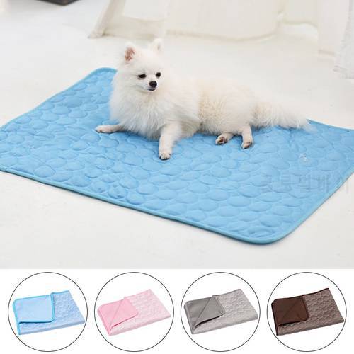Dog Mat Cooling Summer Pad Mat For Dogs Cat Blanket Sofa Breathable Pet Dog Bed Summer Washable For Small Medium Dogs