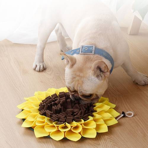 Pet Dog Snuffle Mat Nose Smell Training Sniffing Pad Slow Feeding Bowl Carpet