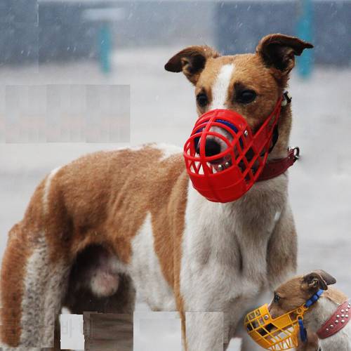 Pet Dog Muzzle Breathable Basket Muzzles Large Dogs Stop Biting Barking Chewing For Greyhound Gree Whippet Dogs supplies