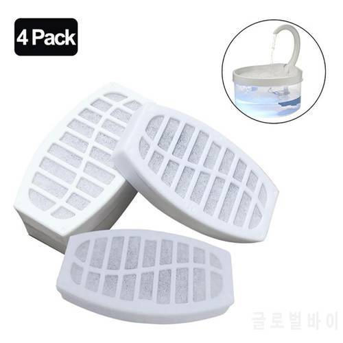 4Pcs/Set Pet Dog Cat Water Fountain Filters Activated Carbon Filter for Cat Water Drinking Fountain Dispenser Cat Dog Dish