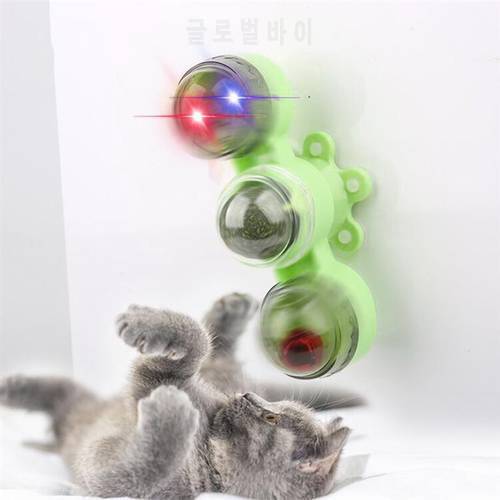Pet Cat Windmill Turntable Cat Toy Cat Interactive Toy Pet Spinner Catnip Toy Pet Electric Rotating Luminous Cat Windmill Toy