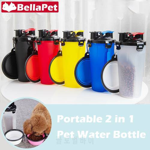 Large Dog Drinking Bottle Pet Drinking Bowl for Dogs Water Drinker Pet Product Double Bowl Outdoor Travel Dog Accessories