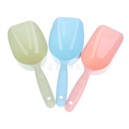 1Pc Blue/Pink/Green Pet Feeding Shovel Cat Food Scoop Large Capacity Thickening Cat Dog Spoon Plastic Shovel Pet Feeder