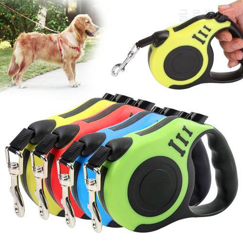 Dog Leash Rope Pet Running Outdoor Walking Extending Lead For Small Medium Dogs Retractable Dog Collar Automatic Pet Supplies