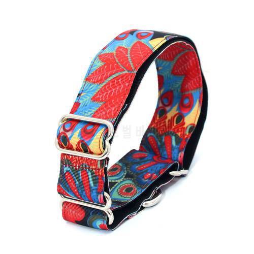 NEW Personalized Fabric Super Strong Durable Reef Dog Collar Martingale Collar Medium to Large Dog 3.75cm Wide Necklace