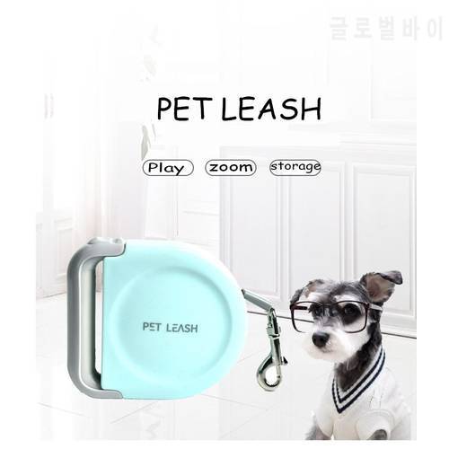 5M Pet Dog Outdoor Equipment Traction Rope Makaron Color Automatic Retractable Dog Traction Rope