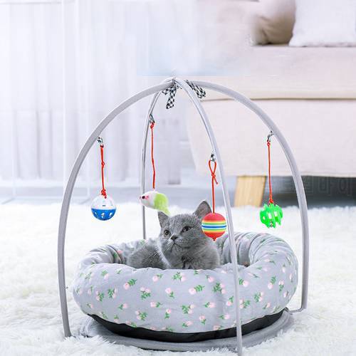 Pet Accessories For Sleeping Comfortable Cute Cat Bed Play Basket Keep Warm Mat Tray Goods Home Coziness Kitten House Mascotas