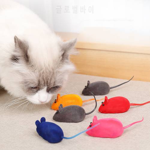 3pcs/lot Squeaker Mouse Cat Toy Interative Sound Teaser Mouse for Playing Colorful Funny Toys for Kitten Cat Game Pet Supplies