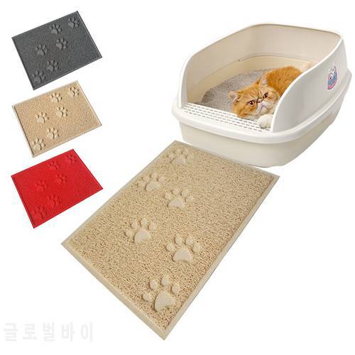 Cat Litter Mat PVC Waterproof Non-slip Cat Mat Trapper Mat Waterproof for Cat Bed Pad House Cleaning Pet Mat 30*40CM