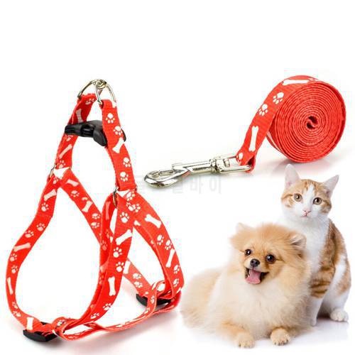 Small Dog Cat Harness Leash Adjustable Vest Collar Puppy Outdoor Walking Chihuahua Terier Schnauzer