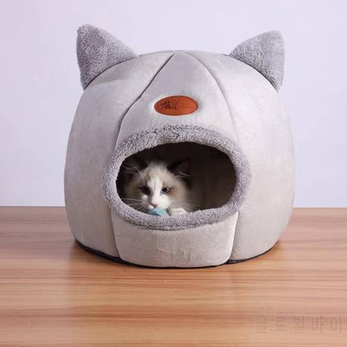 Pet Deep Sleep Comfort In Winter Cat Kennel Kitten Bed Basket For House Cats Kitten Products Pets Tent Cozy Cave Beds Cama Gato