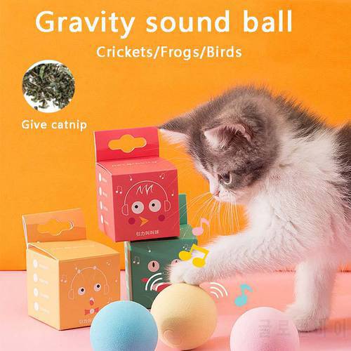 Cat Toys Interactive Ball Catnip Cat Training Toy Pet Playing Vocal Ball Pet Squeaky Supplies Product Toy For Cats Kitten Kitty