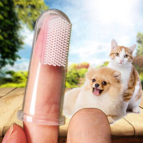 1pcs Pet Cat Dog Toothbrush Soft Finger Brush Dog Plus Bad Breath Dental Care Tartar Dog Cat Teeth Care Pet Supplies