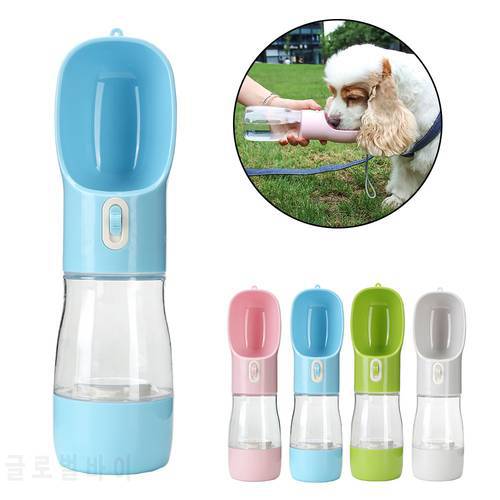 HOOMIN Outdoor Drinking Bottle for Cat Dog 2 in 1 Water Bowl for Dogs Pet Bowls and Drinkers Feeder Accessories