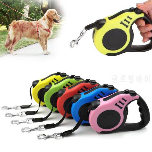3m/5m Durable Leash Automatic Retractable Nylon Cat Lead Extension Puppy Walking Running Lead Roulette For Dogs Accessories
