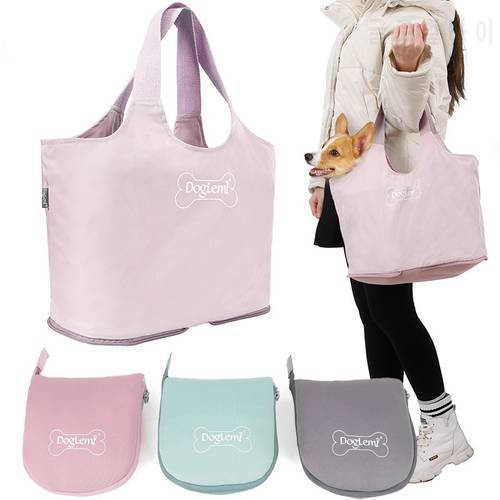 Foldable Storage Small Dog Cat Carrier Bag Simple Lightweight Pets Portable Handbag Outdoor Fashion Shoulder Bags For Puppy