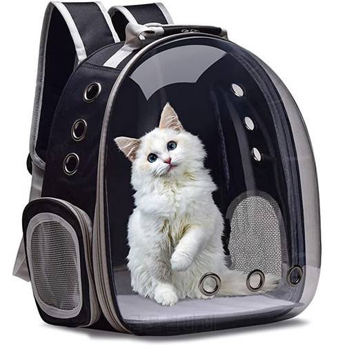 Cat Carrier Bag Pack Breathable Pet Transparent Backpack Small Cat Travel Space Capsule Cage Pet Transport Bag Carrying For Cats