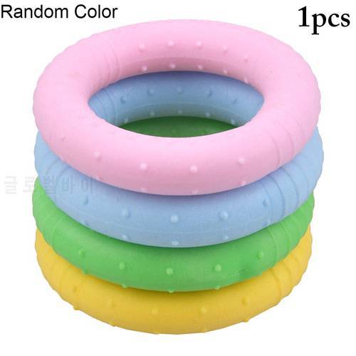 Pet Dog Toys 1pcs Rubber Dog Training Ring Resistant Bite Toy Puppy Outdoor Interactive Game Playing Products Random Color