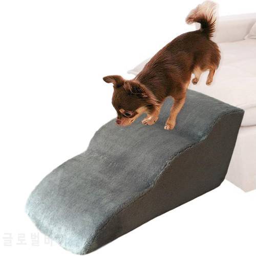 3-layer Flannel Slope Dog Stairs Ladder Pet Stairs Step Sofa Bed Ladder For Small Size Dogs Cats Pet Supplies