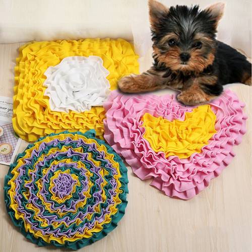 Pet Slow Feeder Dog toys Snuffle Mat Sniffing Pad Blanket IQ Foraging Skills Training Feeding Mat Cat Puppy Training Puzzle Toy
