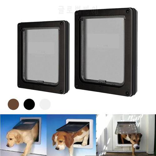 Pet Dog Door Safe Locking Automatically Close Pet Dog Cat Door Pet Supplies Flap Door Pet Door Ferromagnetic Wall Entry