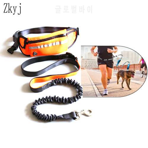 Pet Pocket Running Two-Piece Traction Rope Leash Explosion Type Traction Harnes Dog Cat Running Jogging Perfect Walking Training