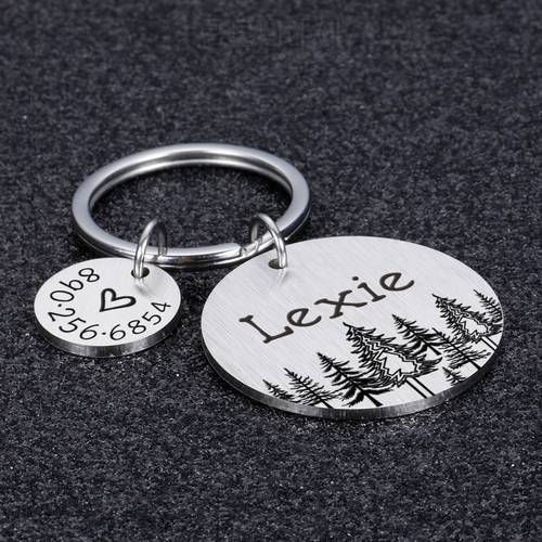 Personalized Dog ID Tags Gift for Dog Lovers Forest Heart Anti-lost Pet Collar Tags for Dog Owner Pet Tag Puppy Tag Gift
