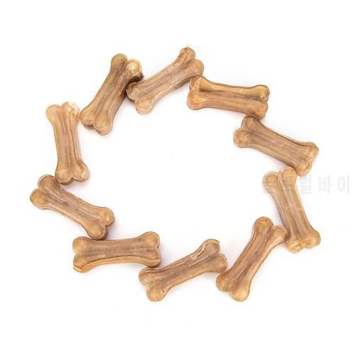 10Pcs/Lot Chews Snack Food Treats Funny Dogs Bones For Pet Dog Tooth Chewing Toys Supplies
