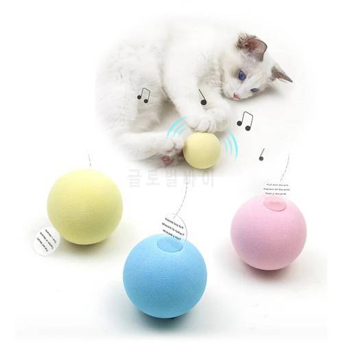 New Colorful Ball Interactive Cute Cat Toys Plush Fur Toy Shake Movement Pet Kitten Funny Safety Plush Interactive Toy Gift