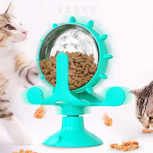 Fun Turntable Leaking Food Cat Toy Training Ball Exercise IQ Dog Cat Feeder Kitten Toy Dog Toy Pet Products