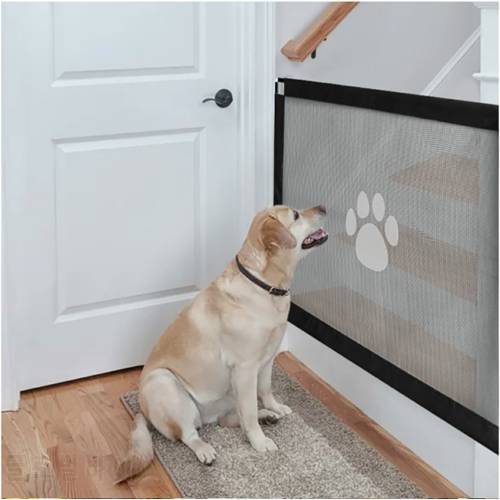 Dog Gate Ingenious Mesh Dog Fence For Indoor and Outdoor Safe Pet Dog gate Safety Enclosure Pet supplies Dropshipping