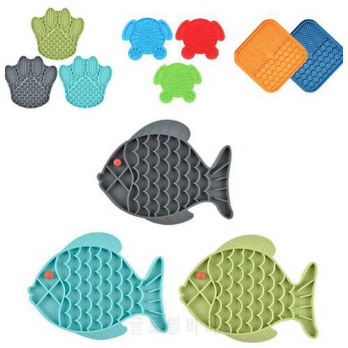 NEW Pet Lick Pad Slower Feeder Pad Cats Dog Licky Mat Feeding Dogs Licking Mat Pet Bathing Distraction Pads Silicone Dispenser