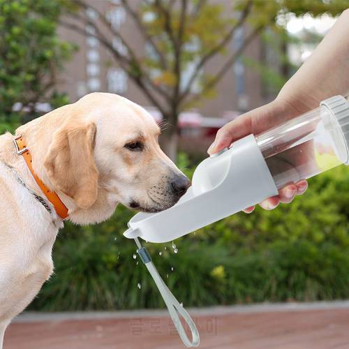 Pets Travel Accessories Lightweight Cute Bear-shaped Portable Dog Feeding Dispenser Stretchable Water Drinking Bottle for Dogs