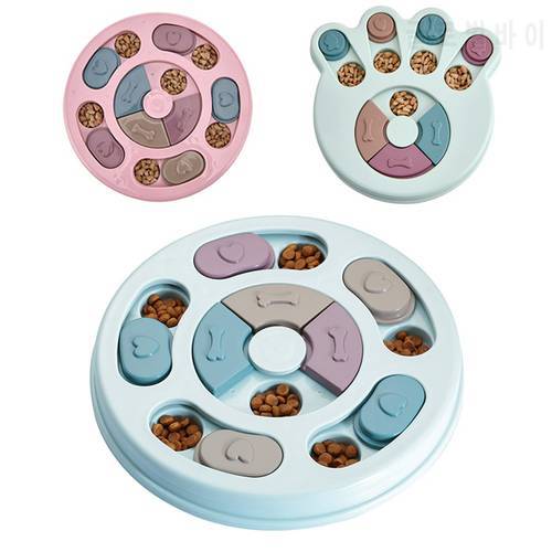 Dog Slow Feeder Puzzle Toys Interactive Increase Puppy IQ Food Dispenser Slowly Eating NonSlip Bowl Pet Cat Dogs Training Game