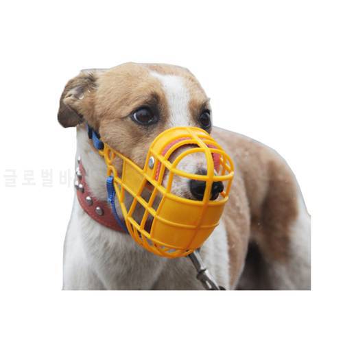Anti Barking Dog Muzzle Breathable Basket Muzzles For Small Large Dogs Stop Biting Chewing Adjustable Pet Mouth Muzzles