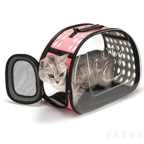 Travel Cat Dog Bag Breathable Portable Pet Carrier Bag Outdoor One Shoulder Bag Foldable Breathable Space Capsule Cat Backpack